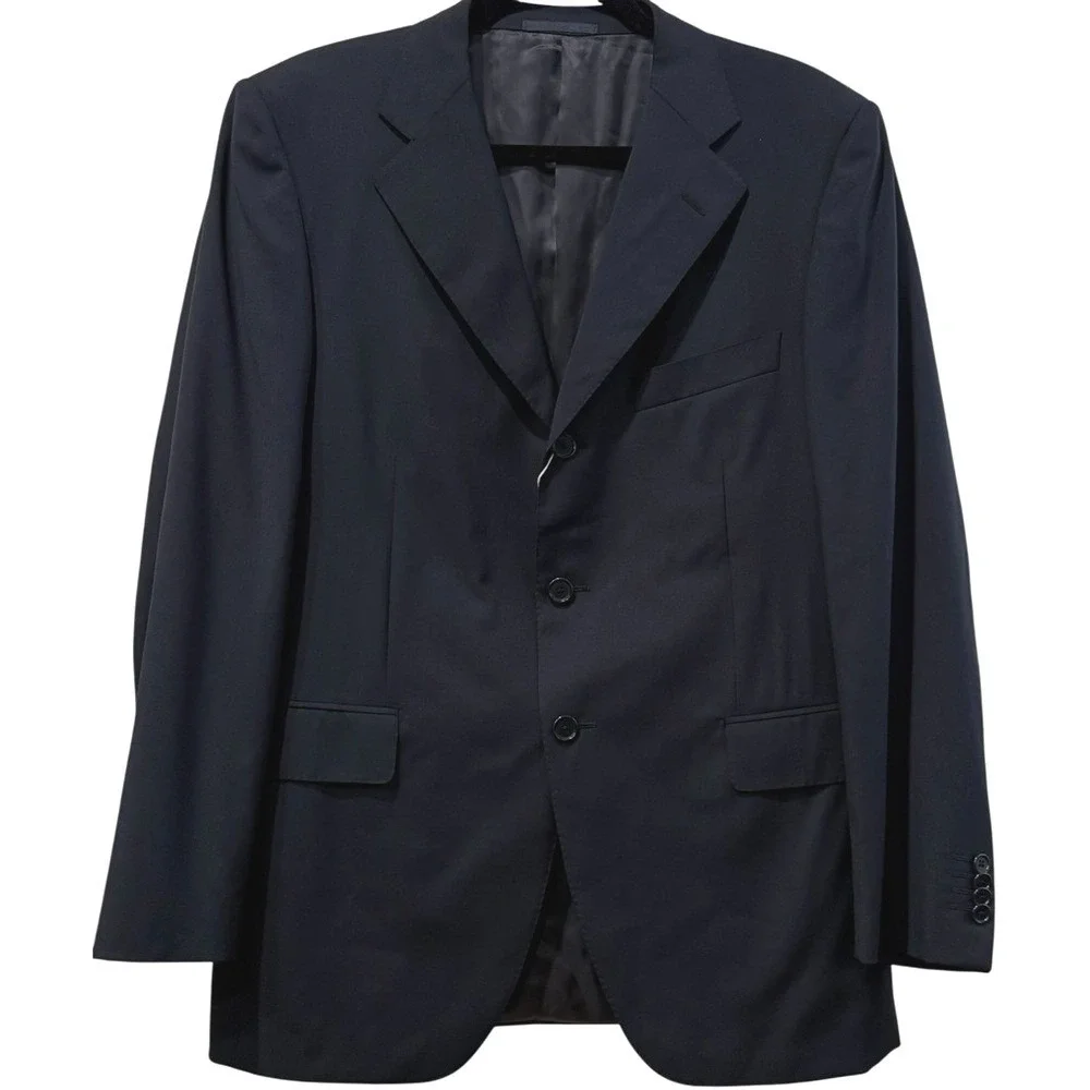 NWT Raffaele Caruso Wool Blazer Jacket IT‎ 50 / 40R Midnight Blue Italy $838